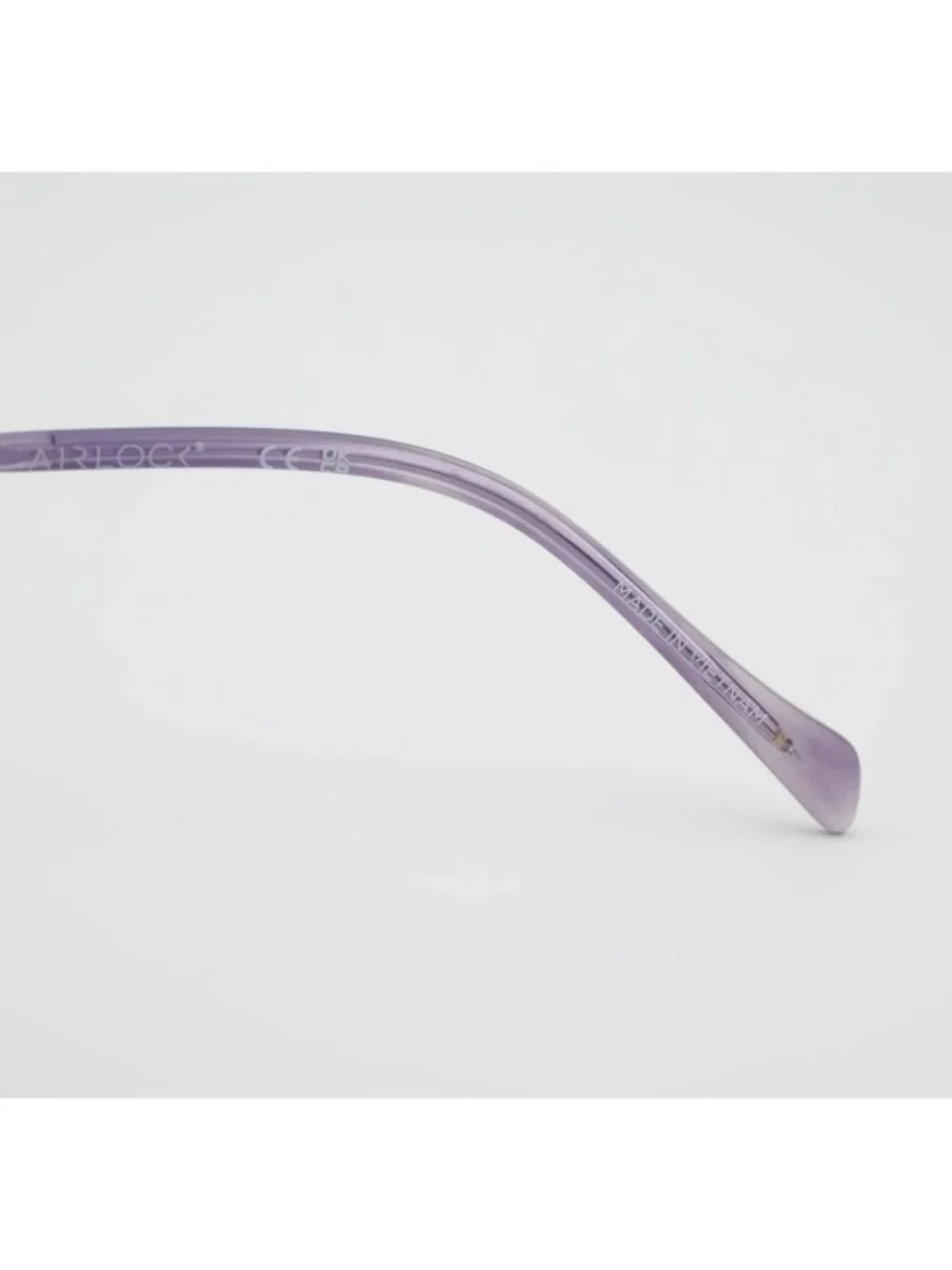 AIRLOCK JADE 202 532 Rimless Eyeglasses Lilac 52mm Cat Eye Frame